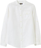 OVS Boys 001991581 Linen And Cotton Shirt With Pocket